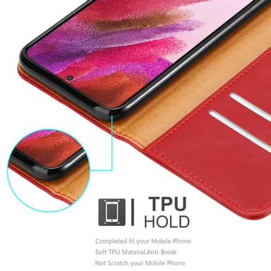 Samsung Galaxy S22 PLUS lommebokdeksel etui (rød)
