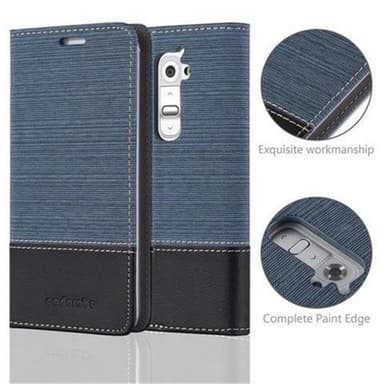 LG G2 lommebokdeksel etui (blå)