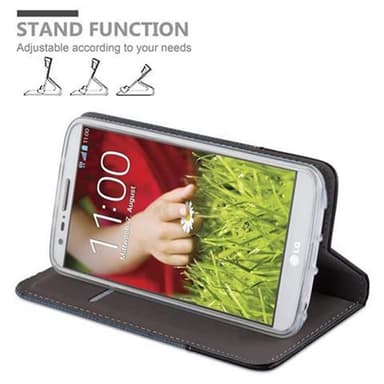 LG G2 lommebokdeksel etui (blå)