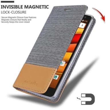 Motorola MOTO X3 lommebokdeksel etui (grå)
