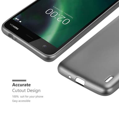 Deksel Nokia 2 2017 Case Cover (grå)