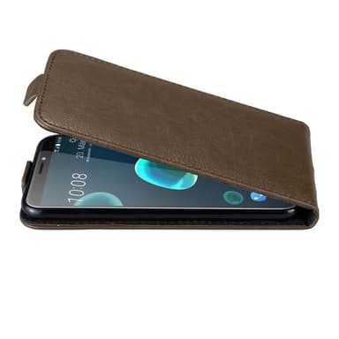 HTC Desire 12 PLUS deksel flip cover (brun)