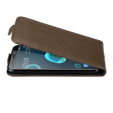 HTC Desire 12 PLUS deksel flip cover (brun)