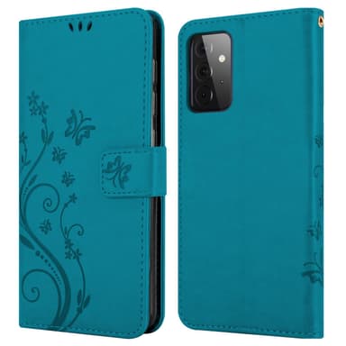 Samsung Galaxy A72 4G / 5G lommebokdeksel Blomster