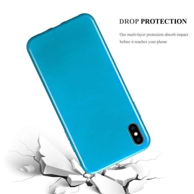 iPhone XS MAX silikondeksel cover (turkis)
