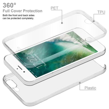 iPhone 7 PLUS / 7S PLUS / 8 PLUS Deksel 360 Case Cover