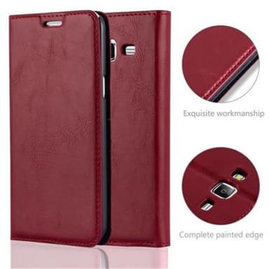 Samsung Galaxy J5 2015 lommebokdeksel case (rød)