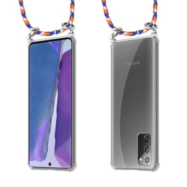 Samsung Galaxy NOTE 20 Deksel med Halskjede (blå)