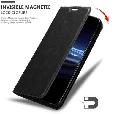 Sony Xperia PRO-I lommebokdeksel case (svart)
