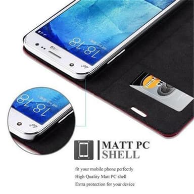Samsung Galaxy J5 2015 lommebokdeksel case (rød)