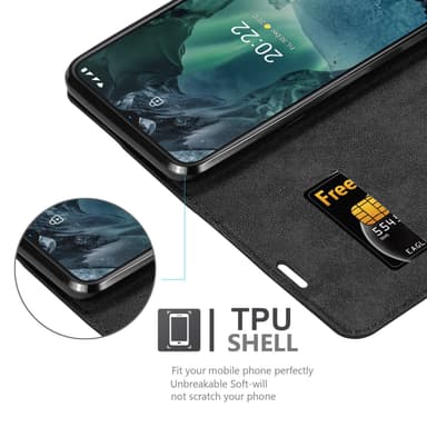 Nokia G11 / G21 lommebokdeksel case (svart)