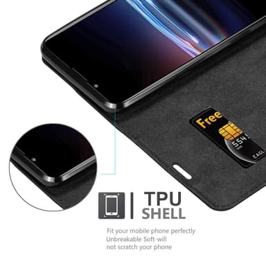 Sony Xperia PRO-I lommebokdeksel case (svart)