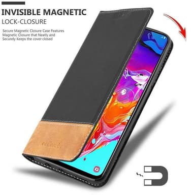 Samsung Galaxy A70 / A70s Deksel Case Cover (svart)