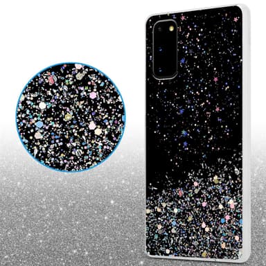 Samsung Galaxy S20 Silikondeksel Glitter (svart)