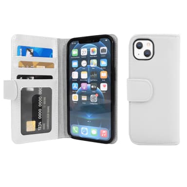 iPhone 13 MINI lommebokdeksel case (hvit)
