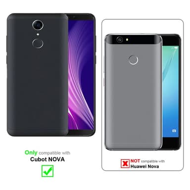 Cubot NOVA deksel flip cover (brun)