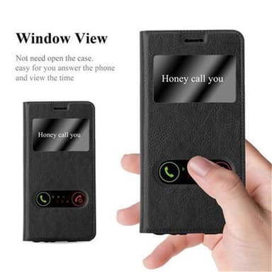 Huawei P10 lommebokdeksel cover (svart)