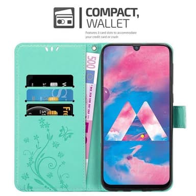 Samsung Galaxy M30 / A40s lommebokdeksel Blomster