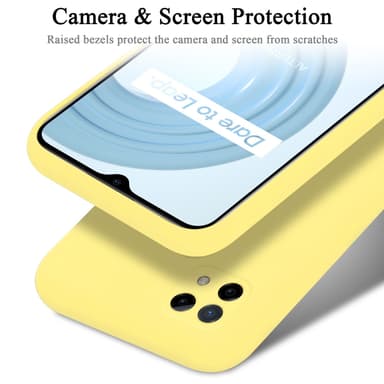 Realme C21 silikondeksel case (gul)