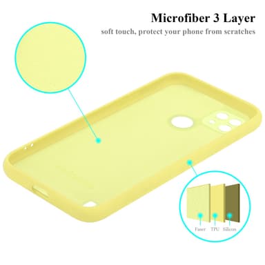 Realme C21 silikondeksel case (gul)