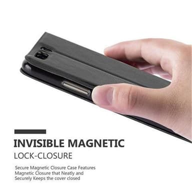 Huawei P10 lommebokdeksel cover (svart)