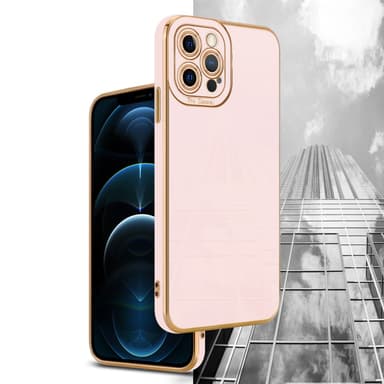 iPhone 12 PRO MAX silikondeksel cover (rosa)