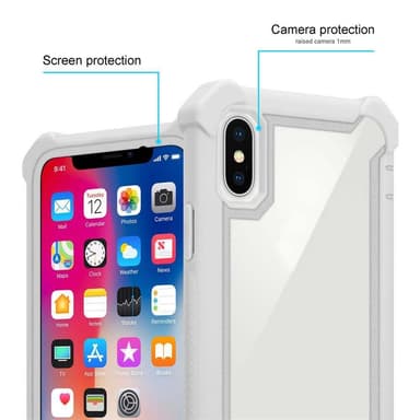 iPhone XS MAX Deksel Case Cover (grå)