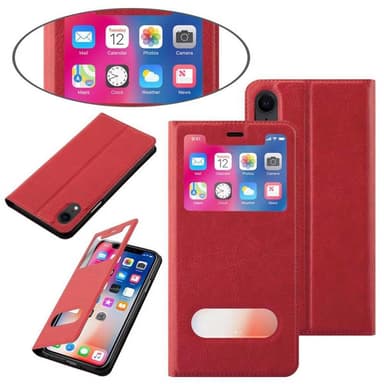iPhone XR lommebokdeksel cover (rød)