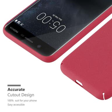 Nokia 5 2017 Hardt Deksel Cover (rød)