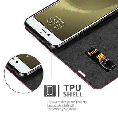 ZTE Nubia Z11 lommebokdeksel case (rød)