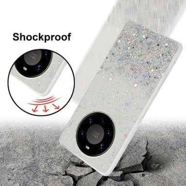 Huawei MATE 40 PRO Silikondeksel Glitter