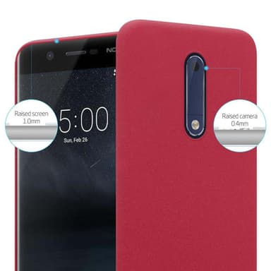 Nokia 5 2017 Hardt Deksel Cover (rød)