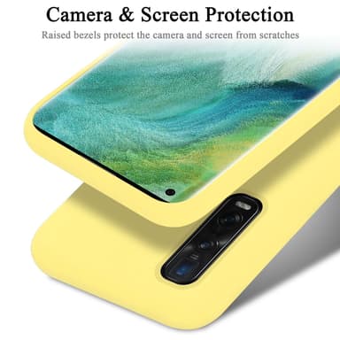 Oppo FIND X2 PRO silikondeksel case (gul)