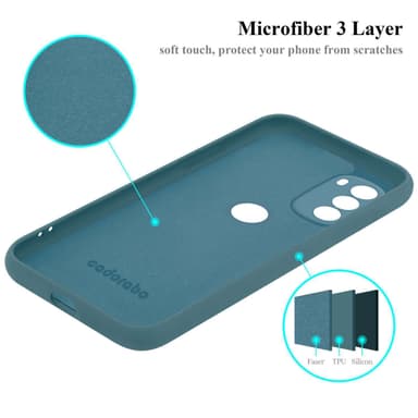 Motorola MOTO G51 5G silikondeksel case (Grønn)