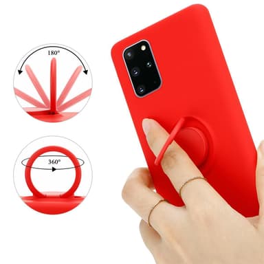 Deksel Samsung Galaxy S20 PLUS Ring Case (rød)