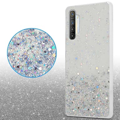 Oppo FIND X2 Silikondeksel Glitter (Gjennomsiktig)