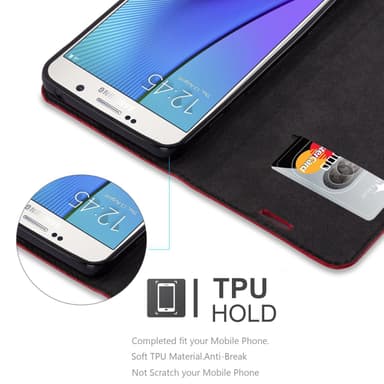 Samsung Galaxy NOTE 5 lommebokdeksel case (rød)
