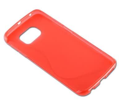 Samsung Galaxy S6 EDGE silikondeksel case (rød)