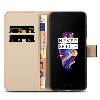 OnePlus 5 lommebokdeksel etui (svart)