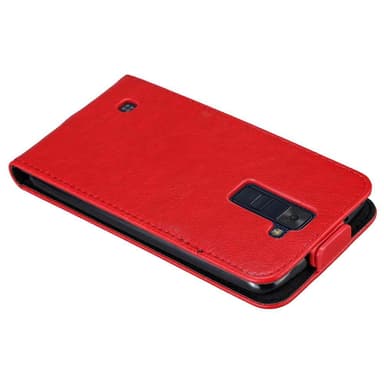 LG K8 2016 deksel flip cover (rød)