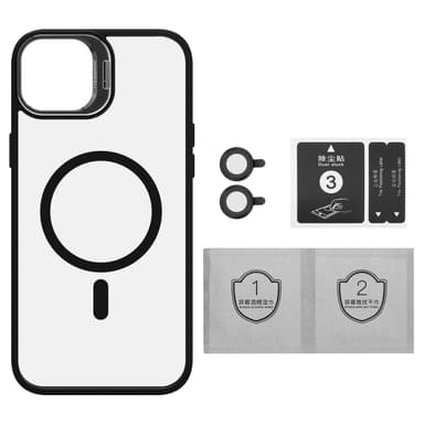 iPhone 15 deksel kompatibel MagSafe (Svart)