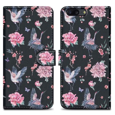 OnePlus 5 lommebokdeksel etui (svart)