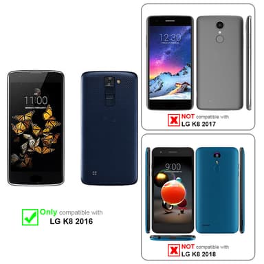 LG K8 2016 Skjermbeskytter Skärmskydd (hvit)