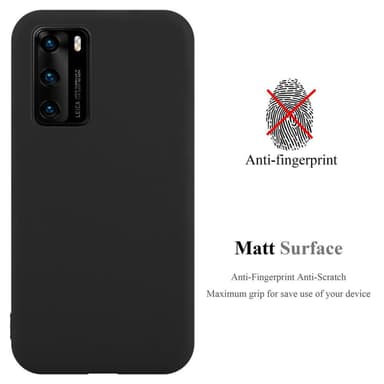 Deksel Huawei P40 Silikon cover (svart)