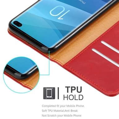 Samsung Galaxy S10 PLUS lommebokdeksel etui (rød)