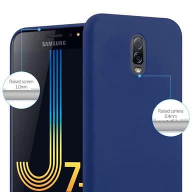 Deksel Samsung Galaxy J7 PLUS / C8 Silikon cover (blå)