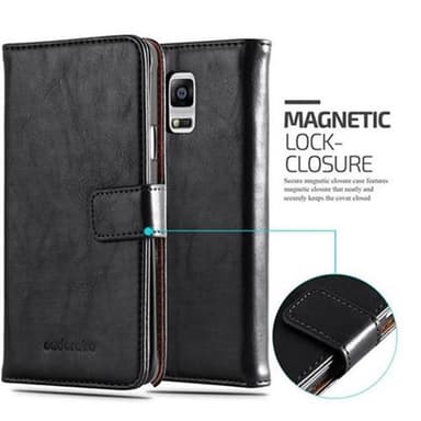 Samsung Galaxy NOTE 4 lommebokdeksel etui (svart)