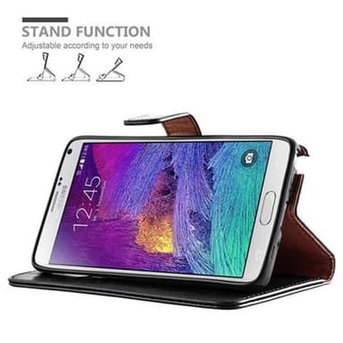 Samsung Galaxy NOTE 4 lommebokdeksel etui (svart)