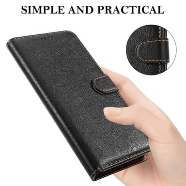 Lommebokdeksel Samsung Galaxy A72 4G / 5G etui (svart)