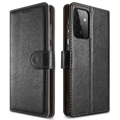 Lommebokdeksel Samsung Galaxy A72 4G / 5G etui (svart)
